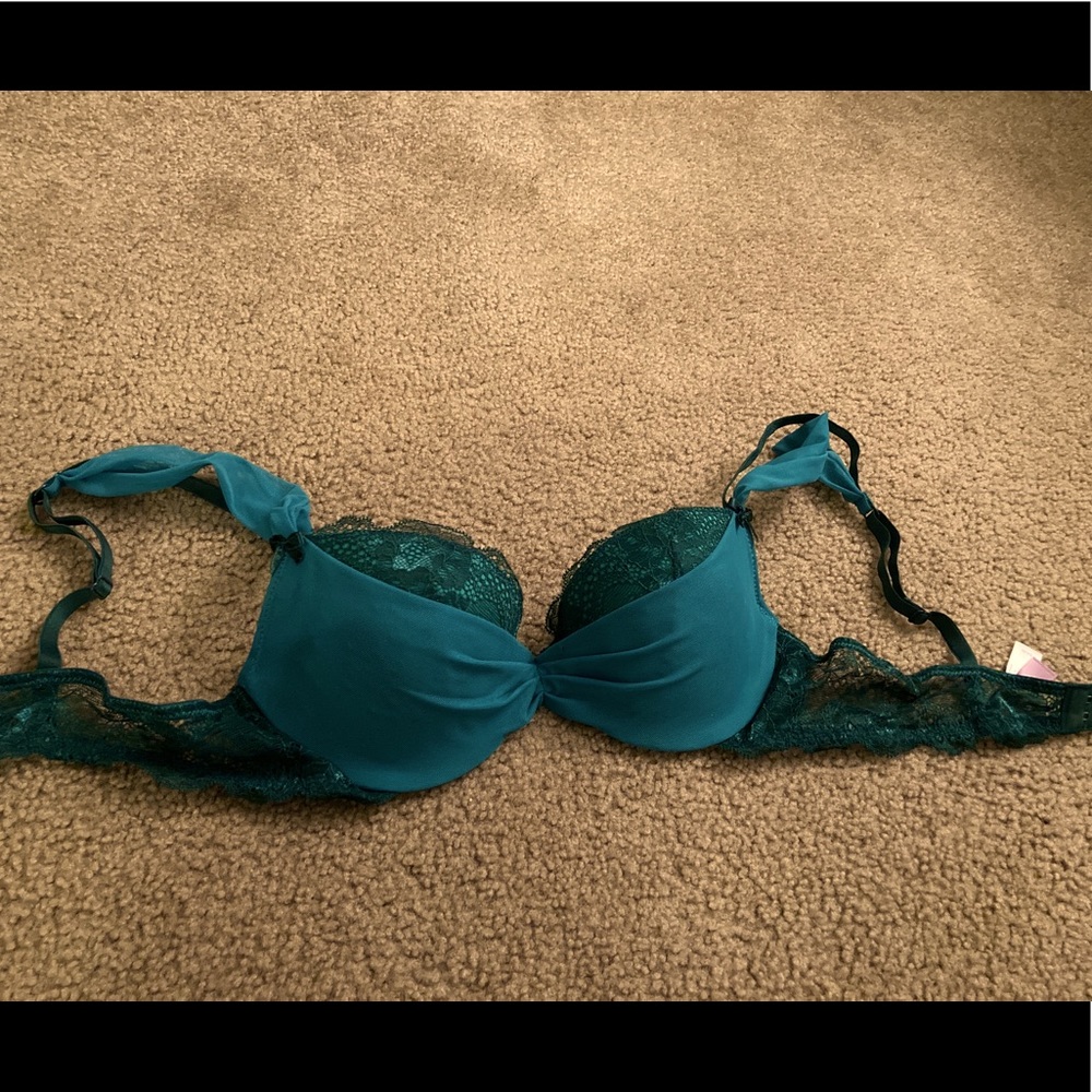 34B pushup bra green